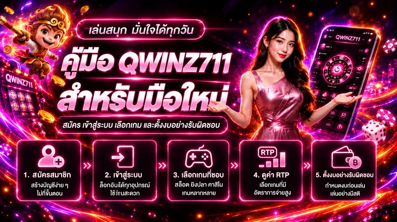 คู่มือ QWINZ711 สำหรับมือใหม่ สมัครและเลือกเกมอย่างรู้ทัน
